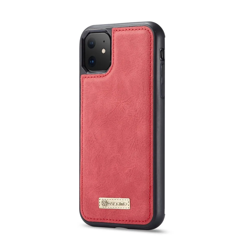 Чехол из натуральной кожи для iPhone 11/11 Pro/11 Pro Max, чехол-кошелек на молнии с 14 отделениями для карт, чехол, магнитная защита, 19Sep