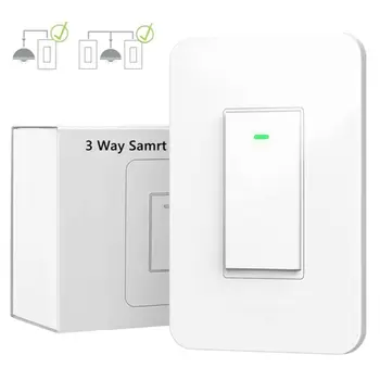

U.S. WiFi Smart Wall Light Switch Smart Life Remote Control Works voice control M7DA