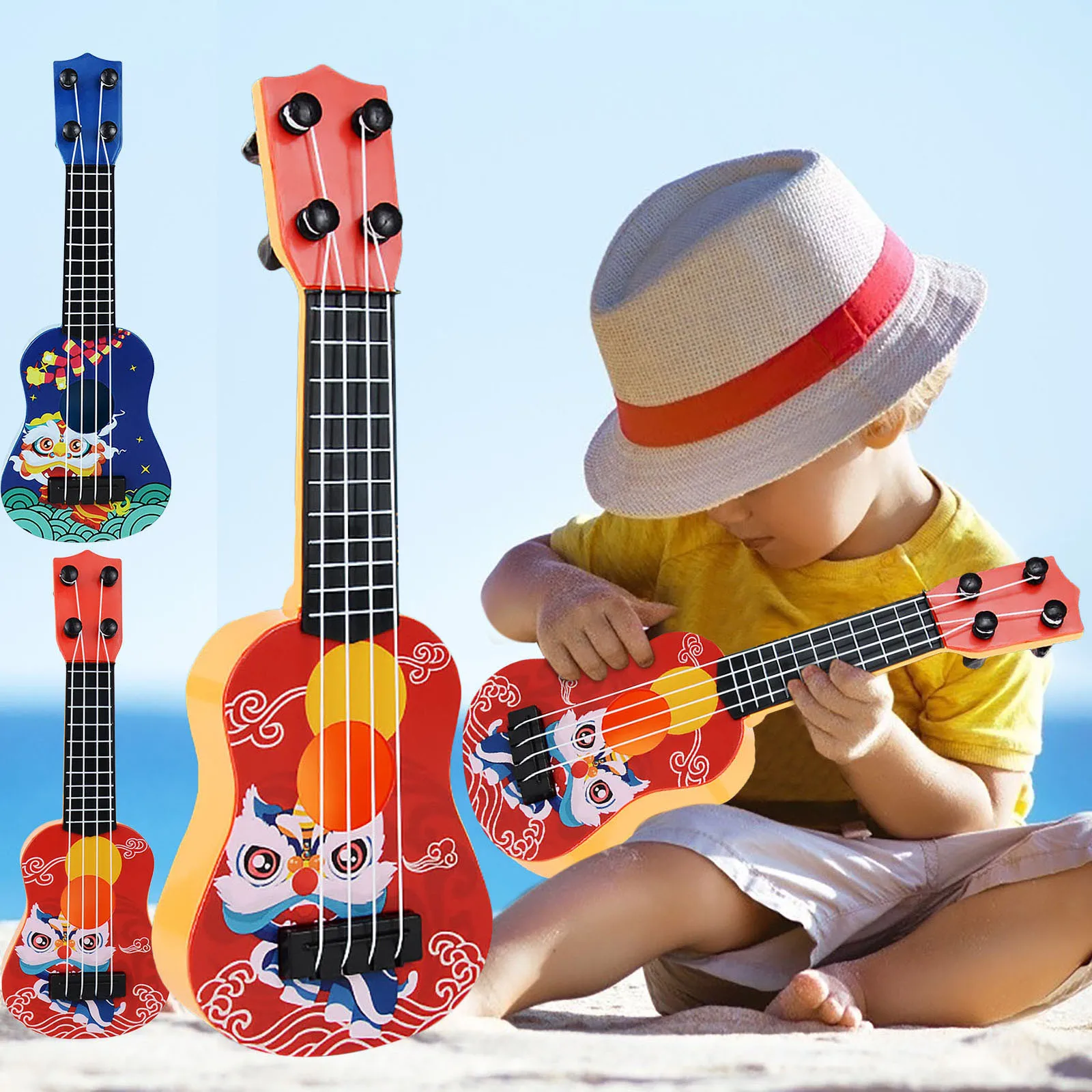Toy Guitar Music Instruments Toys Guitar Microphone Guitar Instrument Children Toy Musical