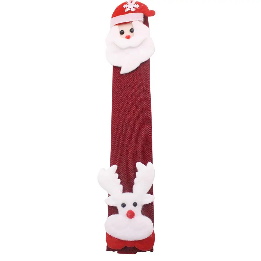 1PC home accessori Refrigerator Door Handle Cover Christmas Decorations Microwave Oven Gloves Refrigerator Gloves Oven Cover FDH - Color: e