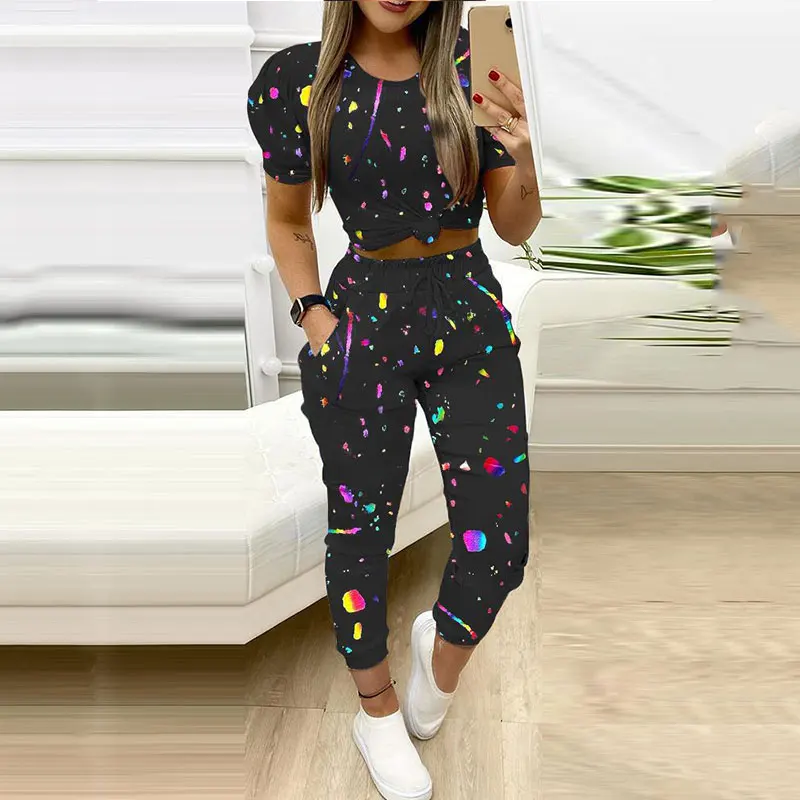 Комплект одежды для дома Женский повседневный мягкий комплект из двух предметов