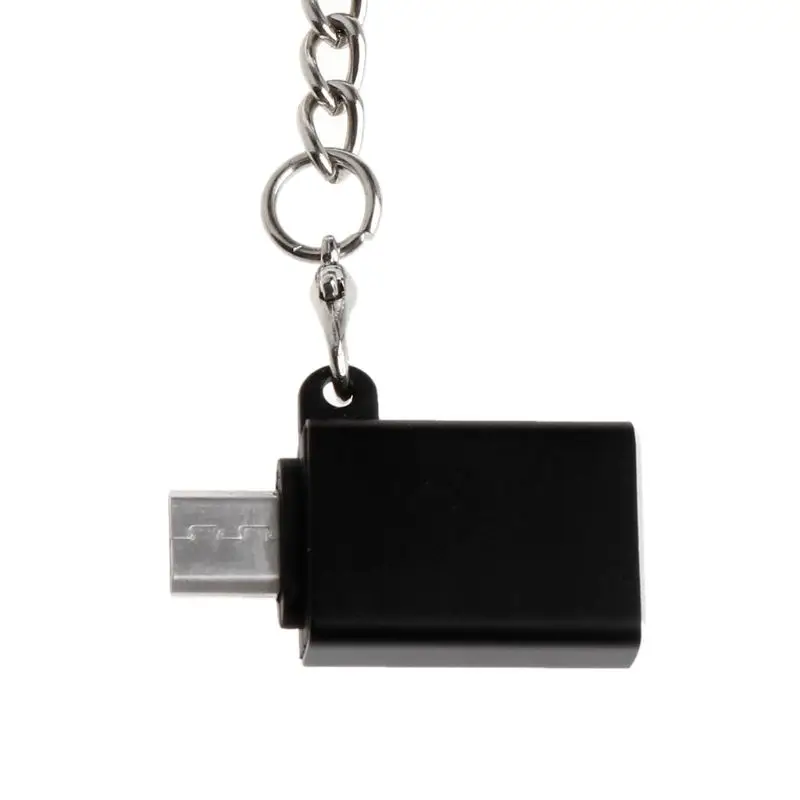 Micro USB на USB 3,0 Женский OTG на ходу адаптер с цепочкой для samsung S7 S6 Edge S4 S3 Xiaomi huawei Android смартфонов
