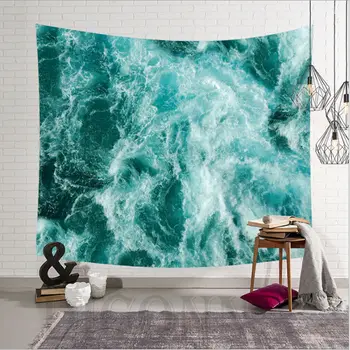 

New Fashion Sea Waves Boho Tapestry Hippie Wall Hanging Bedspread Throw Cover Home Decoration