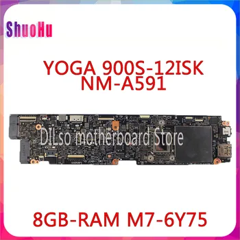 شراءKEFU NM-A591 RAM الأصلي اللوحة مع M7-6Y75 وحدة المعالجة المركزية 8 جيجابايت لينوفو اليوغا 900S-12ISK اللوحة DDR3 HM76 إنتل 6Y75
