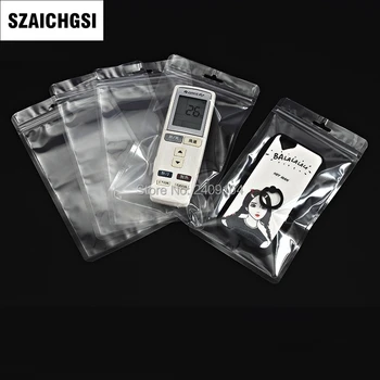 

5000pcs/lot 12.5*21cm clear Plastic zipper opp bag retail package for Small mobile phone accessories Packing Bag