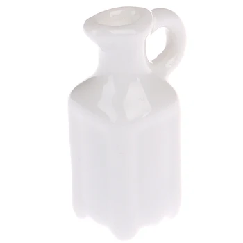 

1/12 Dollhouse Miniature Accessories Mini Ceramics Flagon Tea Wine Pot Kettle Model Furniture Toys for Doll House Decoration