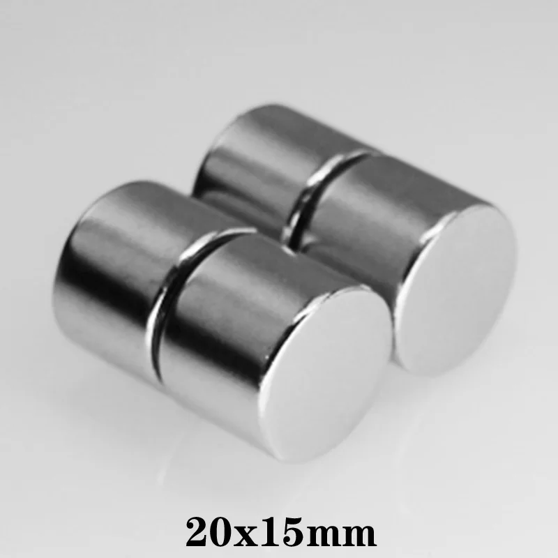 1/2/5/10/15pcs 20x15 mm Strong Permanent Magnet 20mmx15mm Bulk Round Magnets 20x15mm Neodymium Disc Magnet sheet 20*15 mm