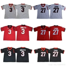 Джорджия 27 Ник Чабб 3 Тодд гурли II свитер колледжа-белый красный черный сшитый Размер S-3XL