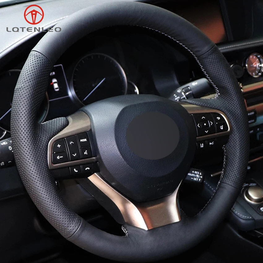 LQTENLEO черная натуральная кожа DIY для Lexus ES200 ES250 ES300h GS200 GS300h GS450h RX200t RX450h LX570|Чехлы на