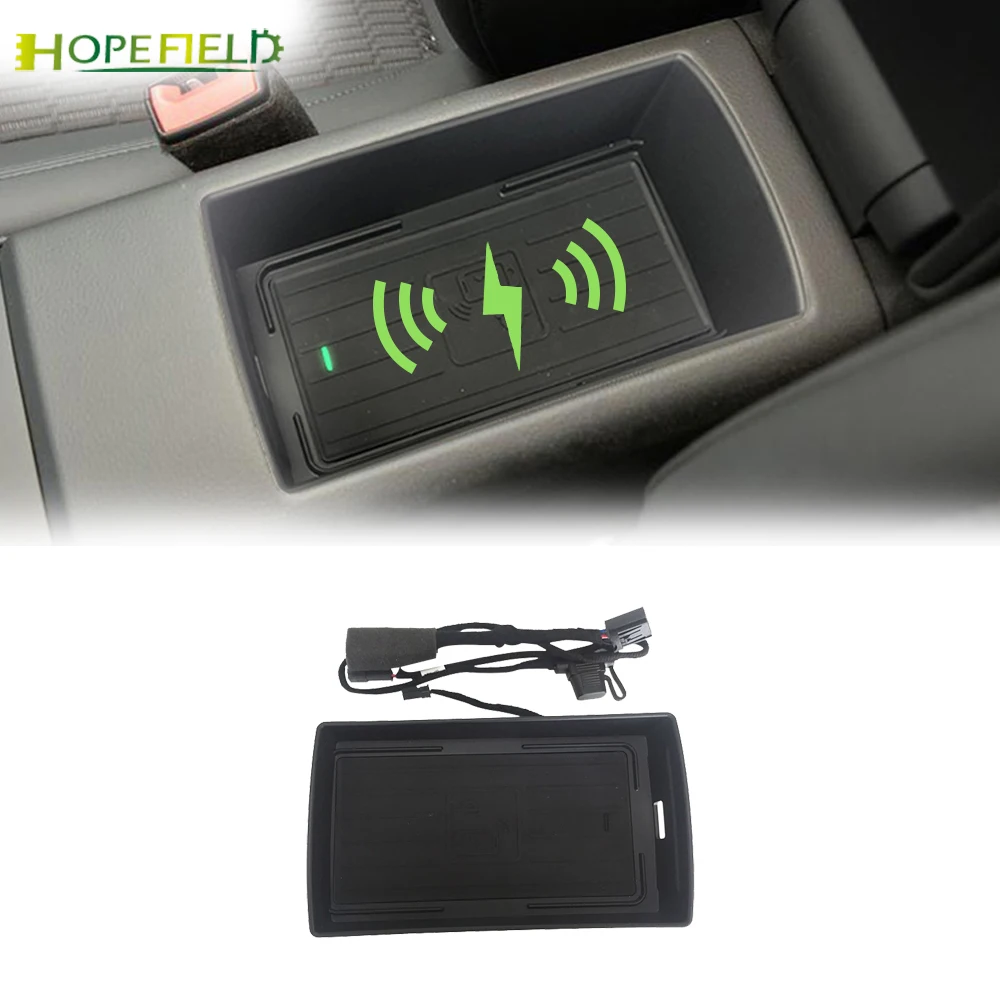 

Car wireless charger for Audi A3 S3 8V 2014 to 2018 charge board storage box mobile holder for Xiaomi 10 qi fast charging case