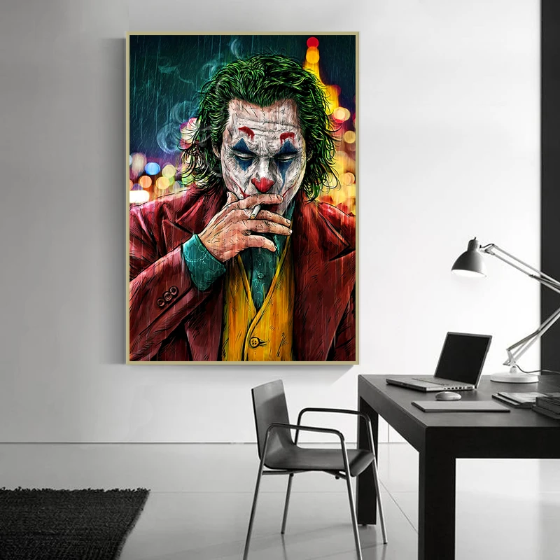 Movie-Star-Joker-Oil-Canvas-Painting-Comic-Joker-Posters-and-Prints-Wall-Decor-Painting-Wall-Pictures (3)