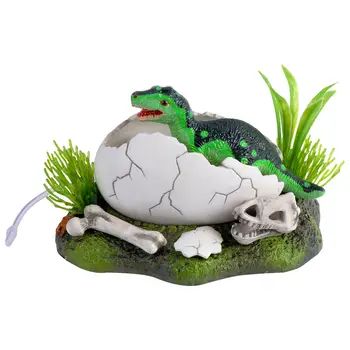 

Portable Fish Shelter Landscaping Decoration for Fish Tank Aquarium Ornament Landscaping Air Bubble Dinosaur Egg Fish Shelter