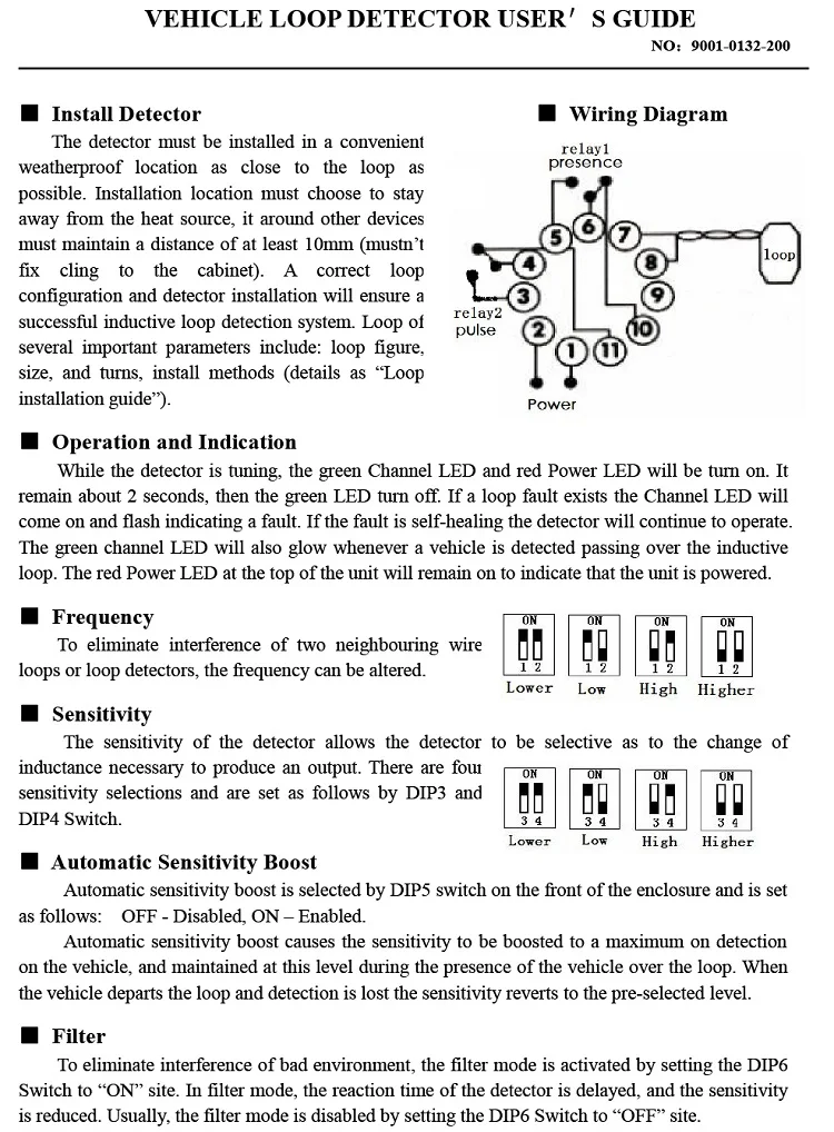 220V Single way Inductive Vehicle Single Loop Detector PD132 vehicle inspection device For Intelligent Car Parking Lot System (1)
