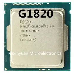 ПК компьютер Intel Celeron процессор G1820 (2 м кэш, 2,7 ГГц) LGA1150 двухъядерный 100% работает правильно настольный процессор