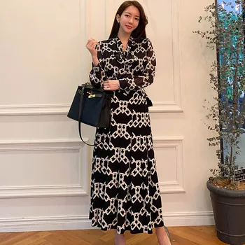 

COIGARSAM Fashion Patchwork Women Long dress New Summer Belt High Waist Dresses Black Rice White 7879