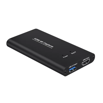 

4K Video Capture Card HDMI USB3.0 1080P 60Fps Reliable Video Converter for Game Streaming Live Broadcasts Recording