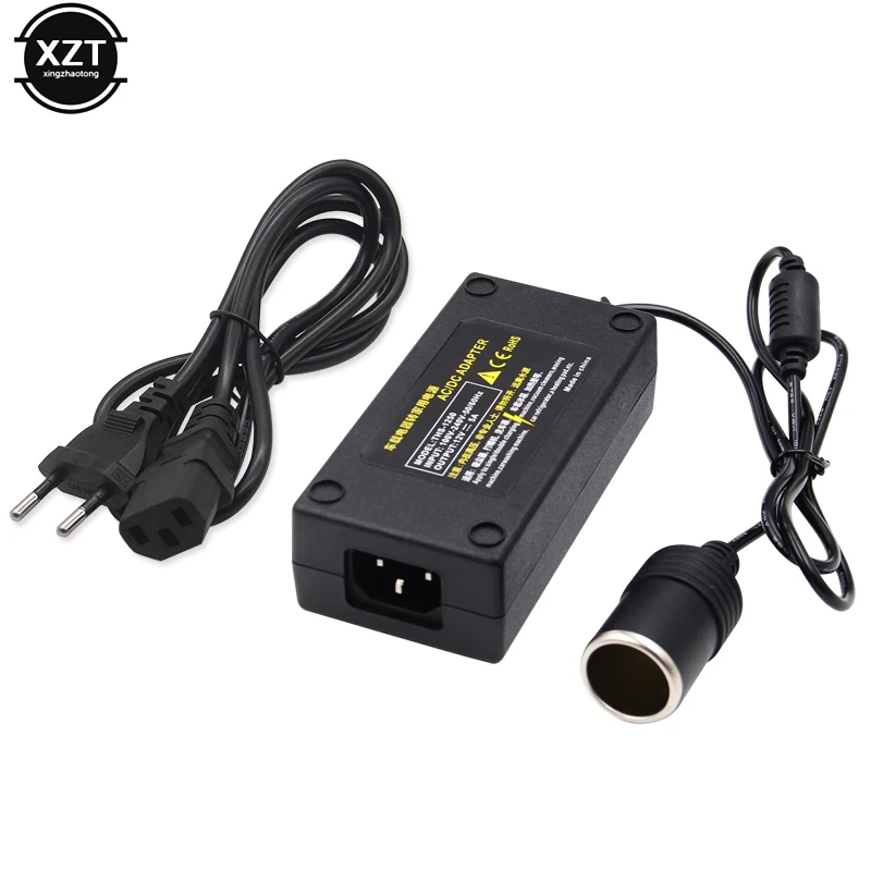 AC Adapter DC 110V 220V to 12V 5A Car Cigarette Lighter Converter Inverter 220V 12V Charger w/ Plug for Air Pump Vacuum Cleaner