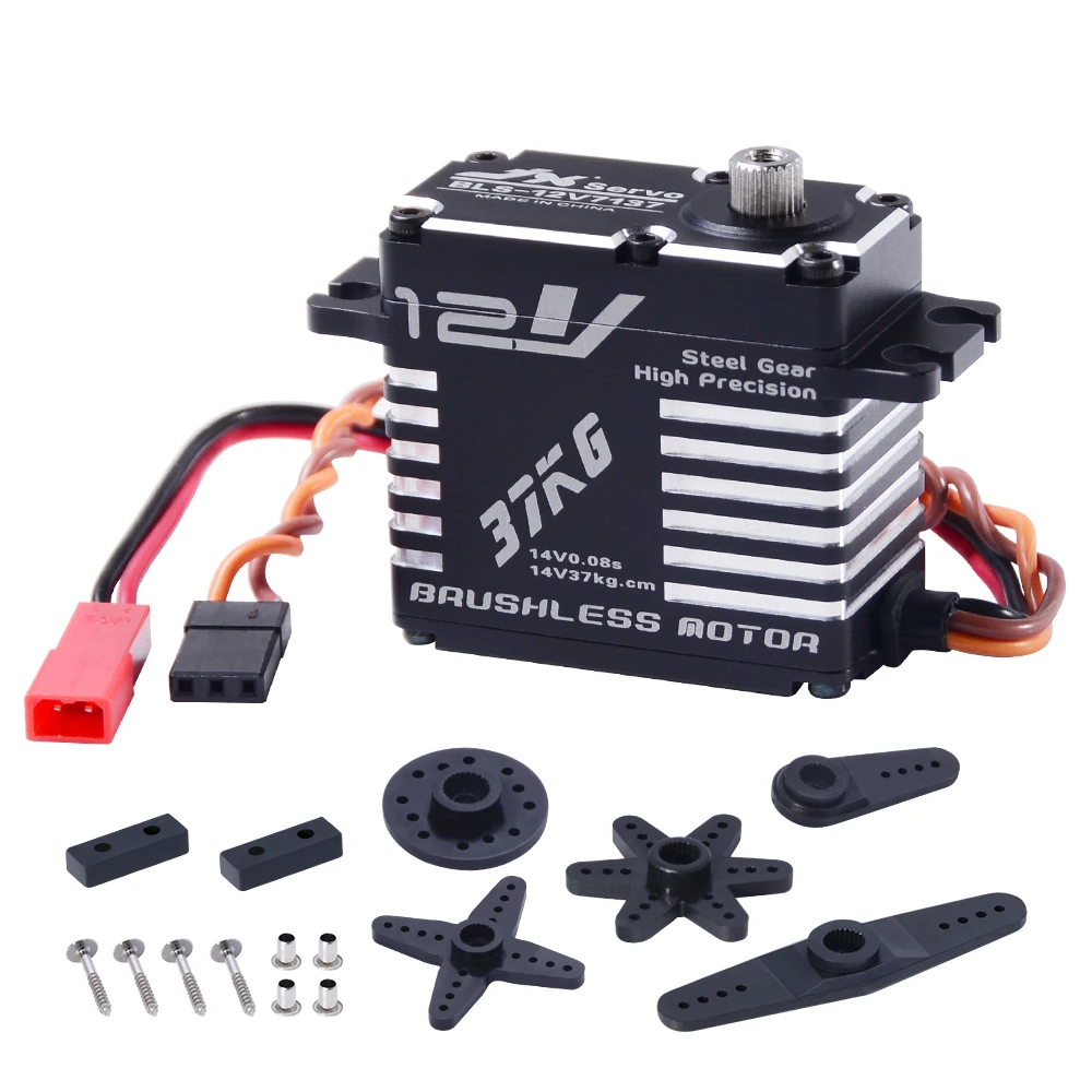 JX Servo BLS-12V7137 71g 37kg Brushless High Precision Steel Gear Full CNC Digital For RC Robot Car Boat Accessories | Игрушки и хобби