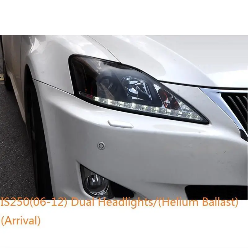 MODEL A Внешний аксессуар Cob Drl Светодиодные Автомобильные фары Задние Автомобильные фары в сборе 06 07 08 09 10 11 12 для Lexus IS серии - Цвет: MODEL A