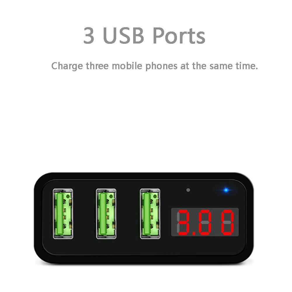 10 шт., универсальное USB зарядное устройство, 3 порта, 3,4 А, быстрая зарядка, дорожный адаптер, зарядное устройство, портативная вилка для iph, для планшета Android