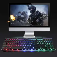 Русская/английская компьютерная клавиатура RGB светящаяся мышь костюм для игры дома офиса ноутбука настольная эргономичная подсветка