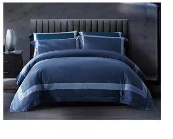 

Brand hometextile blue Egyptian cotton bedding set king duvet cover and pillow cases