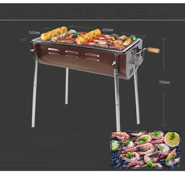Asadores Portatiles Gril сад коптильня Кемпинг барбекю Портативный Asador карбоновая барбакоа Коммерческая чурраскира барбекю гриль