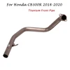 For Honda CB300R 2018 2019 2020 Titanium Motorcycle Exhaust Front Header Link Pipe Slip on Stock Muffler