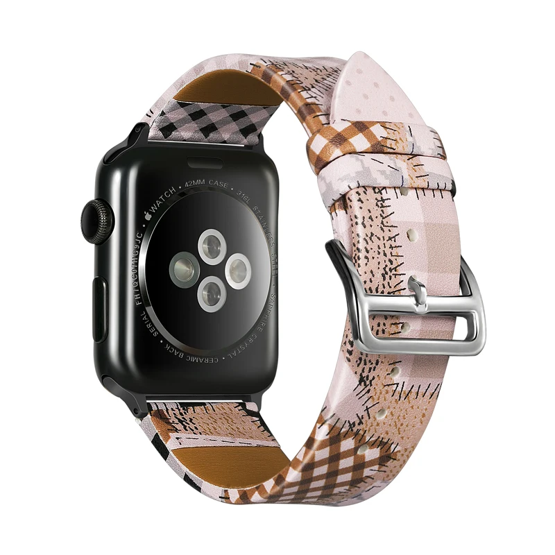 

National Wind strap for apple watch band 42mm 38mm 44mm 40mm iwatch apple watch 5/4/3/2/1 bracelet leather watchband accessories