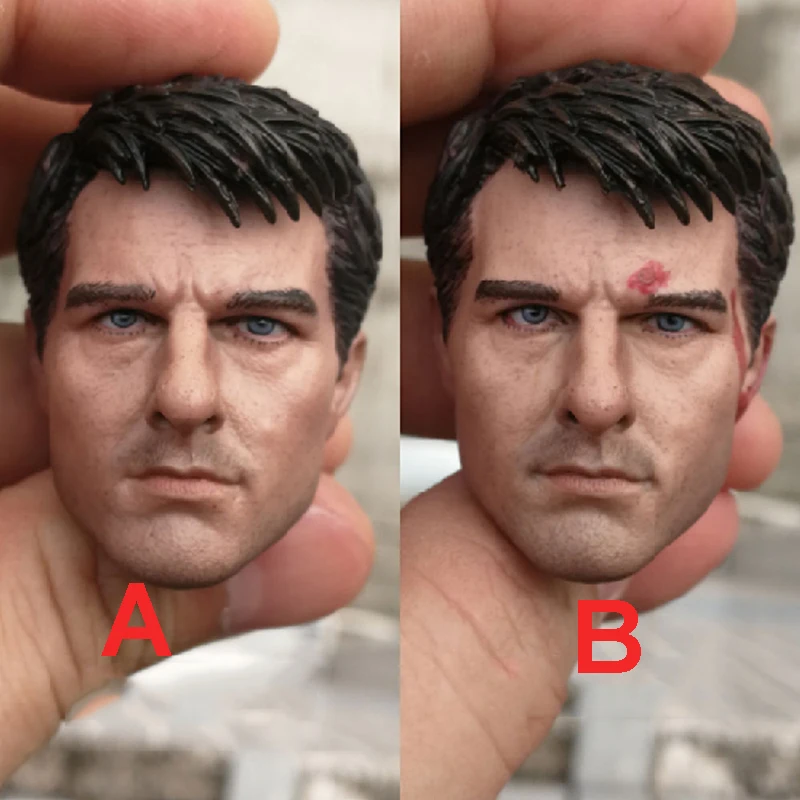 1/6 том круиз голова Лепка резная форма для 12 &quotМужской фигурки|Игровые фигурки и