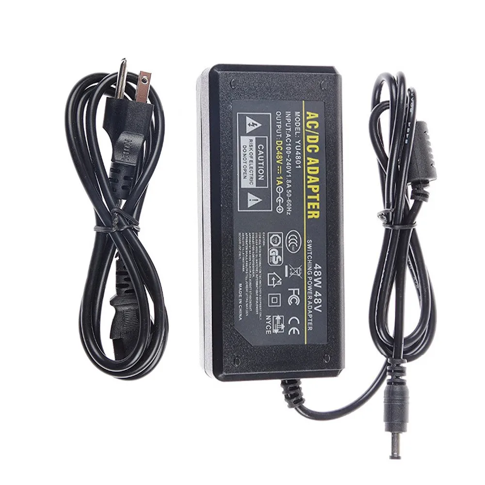 AC DC блок питания 48V 3A 2A 1A адаптер зарядное устройство Трансформатор для светодиодной ленты света CCTV камеры