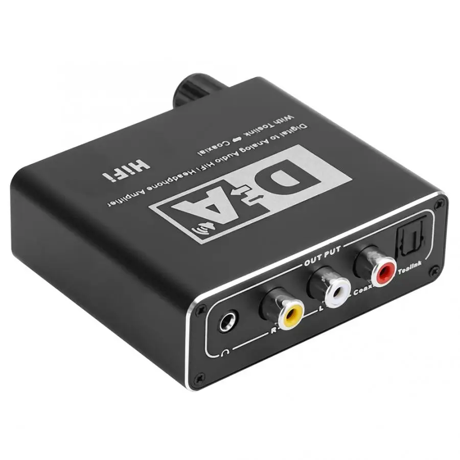 cable audio 110 240V Digital to Analog Fiber Converter 5.1 Audio