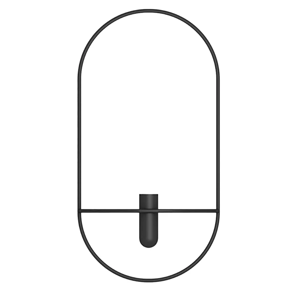 White A Современные украшения для дома, винтажные 3D подсвечники, вечерние подсвечники, геометрические художественные украшения для гостиной, настенные сухие цветочные вазы - Цвет: White A