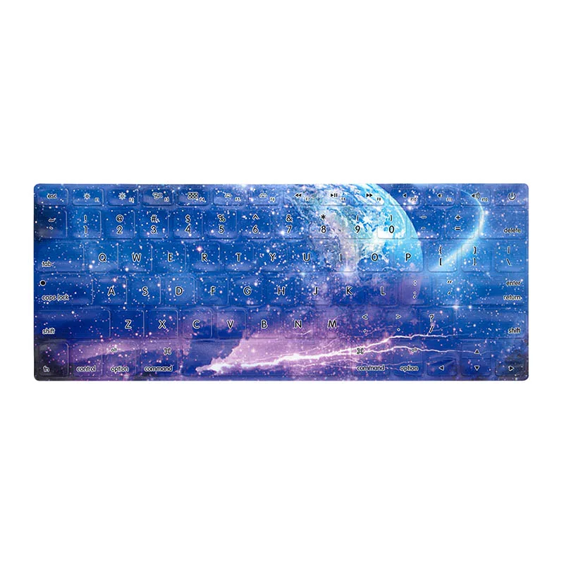 Чехол для клавиатуры Starry Sky для Macbook Pro 13 15 Air 13 Mac 13 Аксессуары Силиконовая клавиатура для кожи США/ЕС Версия для A1278 A1286