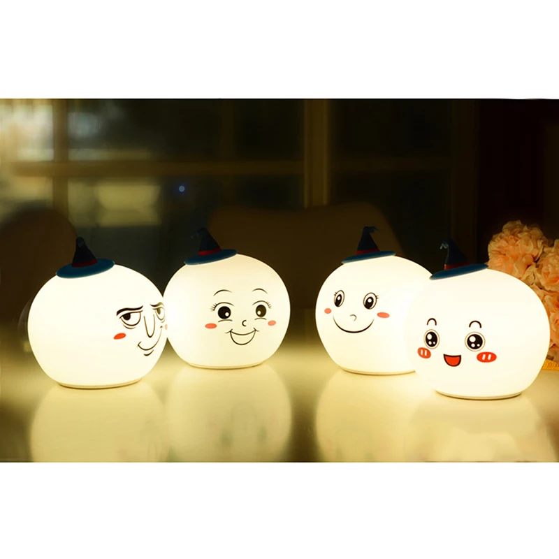 Halloween Night Light With Touch Switch Charging Light Christmas Holiday Party Decorative Table Pumpkin Lights Birthday Gifts