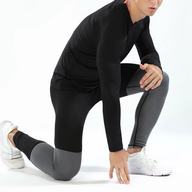 Compression Leggings Running Pants Men Bodybuilding Jogging Leggings Sports Male Gym Fitness Training Legging Quick Dry Trousers