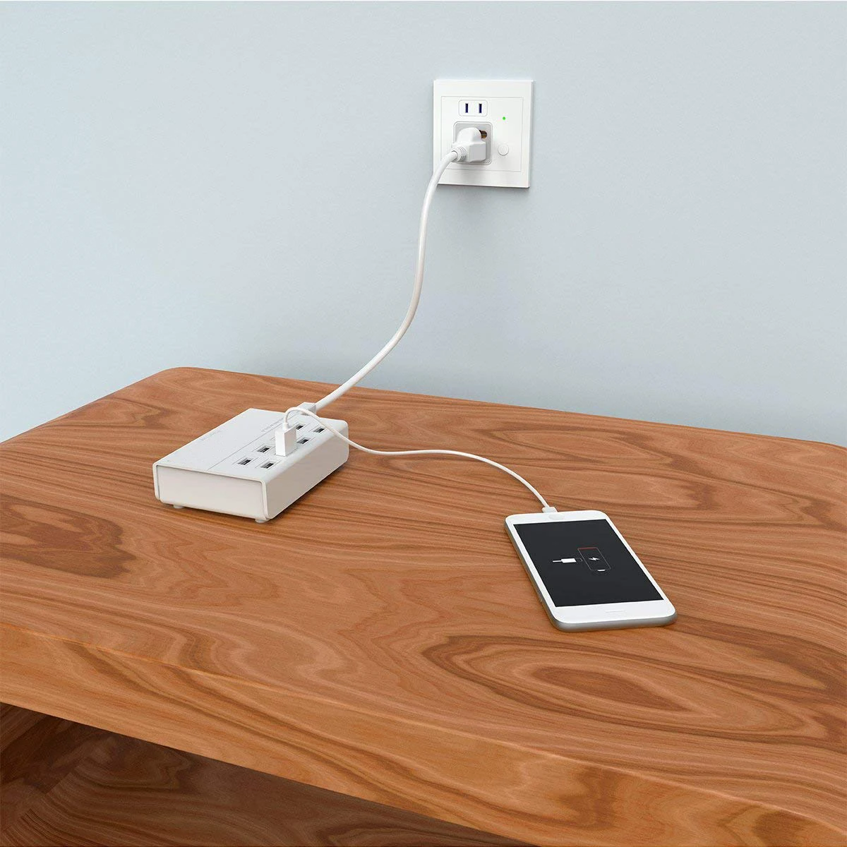 Дорожная док станция с 8 USB портами 50 Вт 4 фута|Зарядные устройства| |