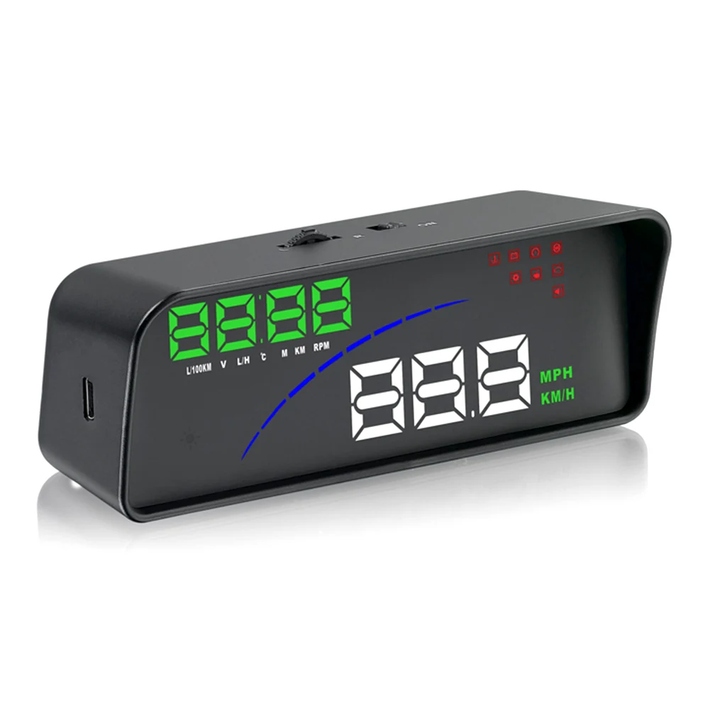 P9 OBD2 OBDII Автомобильная приборная панель на ветровом стекле головой вверх Дисплей цифровой смарт-измеритель Plug& Play 11,8*4,5*4,3 см