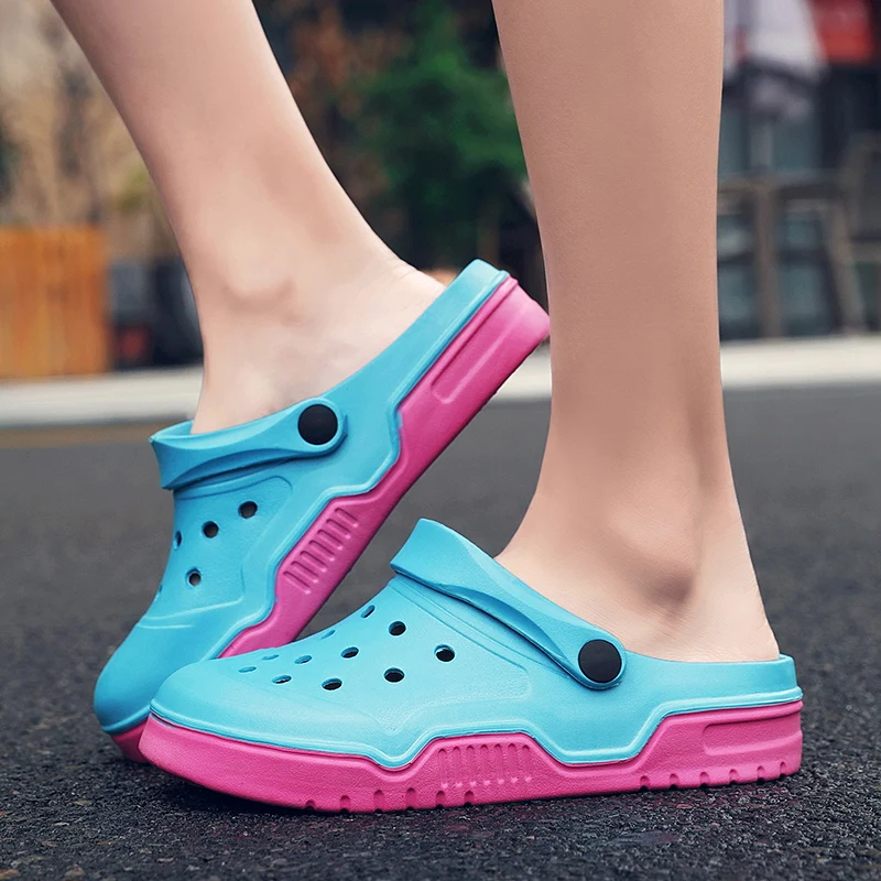 LLUUMIU/Женская обувь Сандалии кроксе Sandalias Летняя Sandalen Шлепанцы Sandalet hombre Sandali Croc