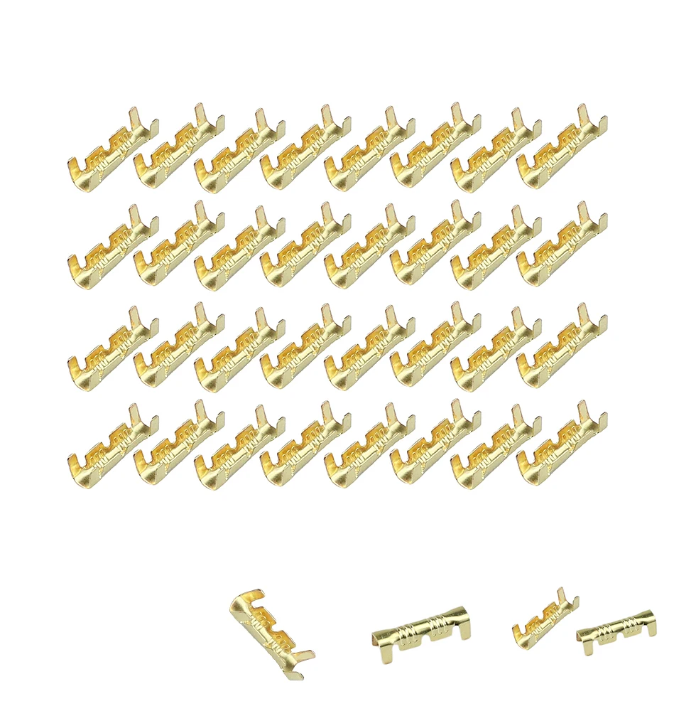 

50pcs/100pcs 453 U-shaped terminal tab cold inserts connectors cold terminal small teeth fascia terminal,0.3-1.5mm2