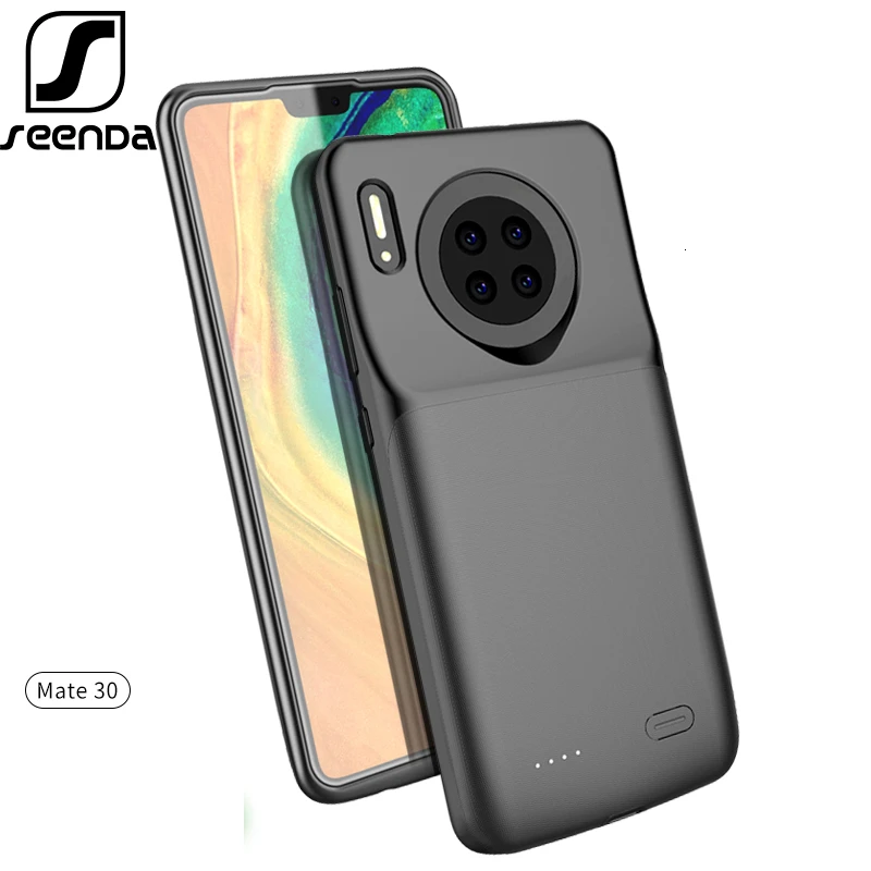 

New ! 5200mah Battery Charger Case for Huawei Mate 30 External Backup Battery TPU Full Protect Back Clip Battery Charging Cover