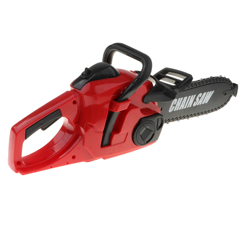 16'' Electric Chainsaw Toy Construction Tool for Kids Pretend Play with Realistic Movement and Sounds 2