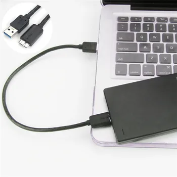 

Micro USB3.0 Data Sync Charging Cable 45CM USB 3.0 MicroUSB Cable for HD PC USB Mobile Hard Disk Connection Line