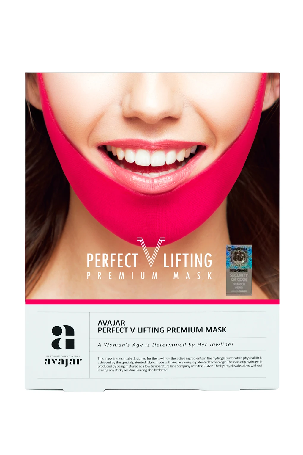 AVAJAR perfect V lifting premium mask - Лифтинговая маска (розовая) 1 шт. |