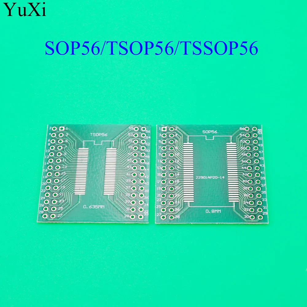 YuXi TSOPII TSSOP56 SOP56 конверсионная плата 0 635 мм/0 8 мм Шаг SDRAM адаптер | Мобильные телефоны