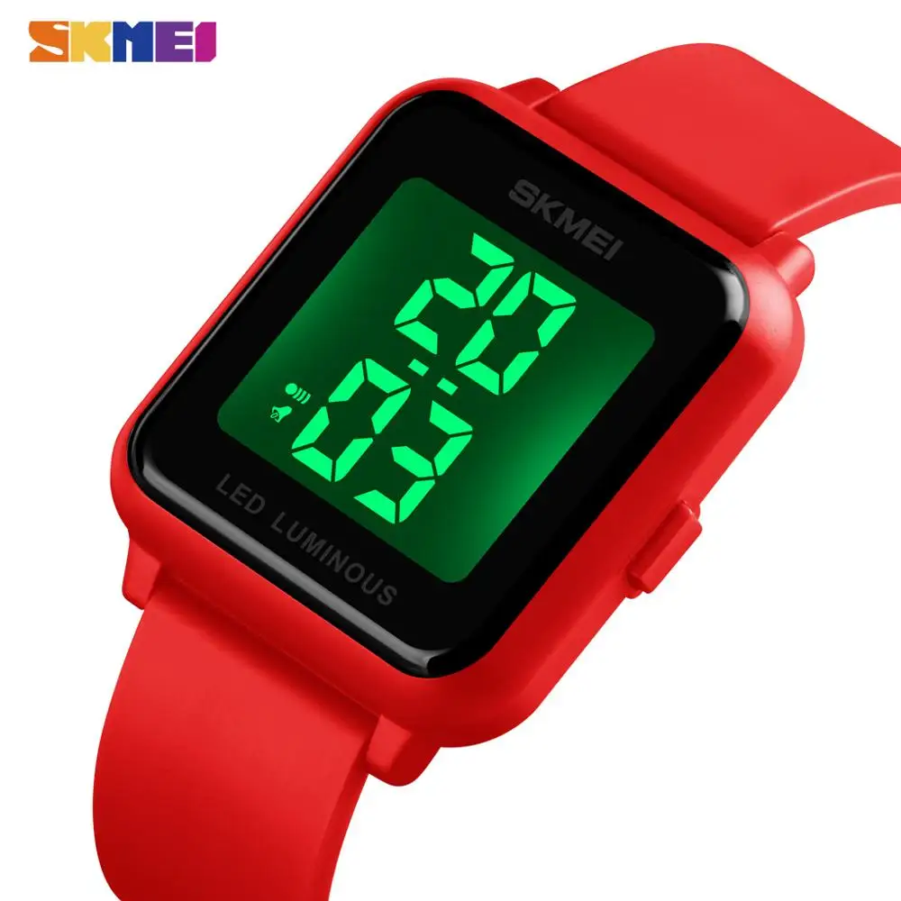 Relógio para Mulheres dos Homens à Prova Relógios de Pulso Esporte ao ar Skmei Digital Dwaterproof Água Alarme Senhora Livre Relógio Eletrônico Hora Reloj Hombre 1566 Led