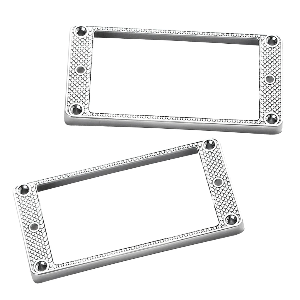2x Curved Humbucker Pickup Rings Replacement for LP Electric Guitar