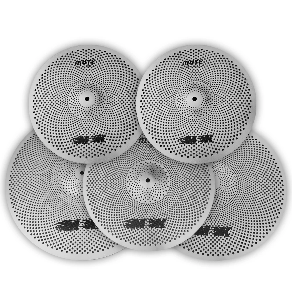 Low Volume Cymbal MK Mute Cymbal 14" Hihat+16"Crash+18"Crash+20"Ride Silent in Hot Sale
