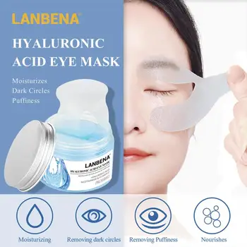 

50pcs LANBENA Hyaluronic Acid Eye Mask Patch For Eye Collagen Gold Mask Relieving Dark Circle Remove Anti Puffiness Skin Care