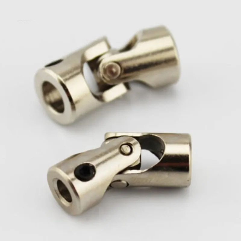2mm 2.3mm 3mm 3.17mm 4mm 5mm 6mm 8mm 10mm RC Car Boat Model Universal Coupler Joint Coupling Steel Shaft Connector Shaft Coupler 1pc